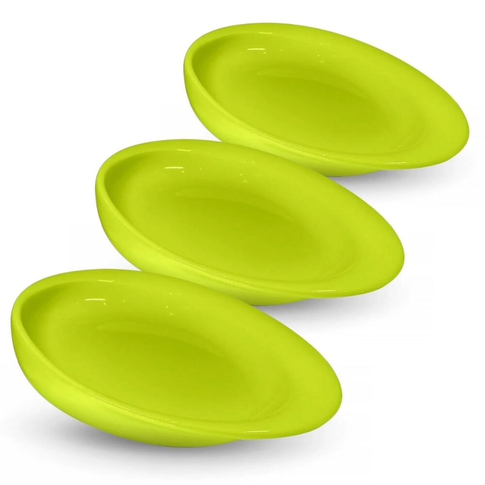 wade dignity scoop plate green pack of 3