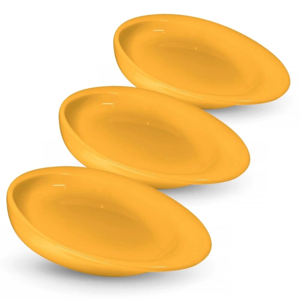 wade dignity scoop plate yellow pack of 3