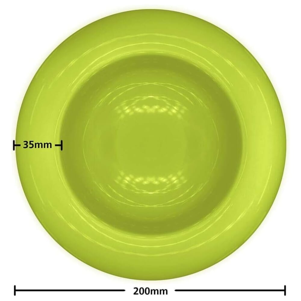 wade dignity soup bowl green rim