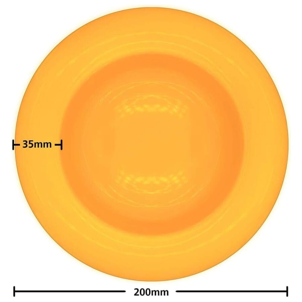 wade dignity soup bowl yellow rim