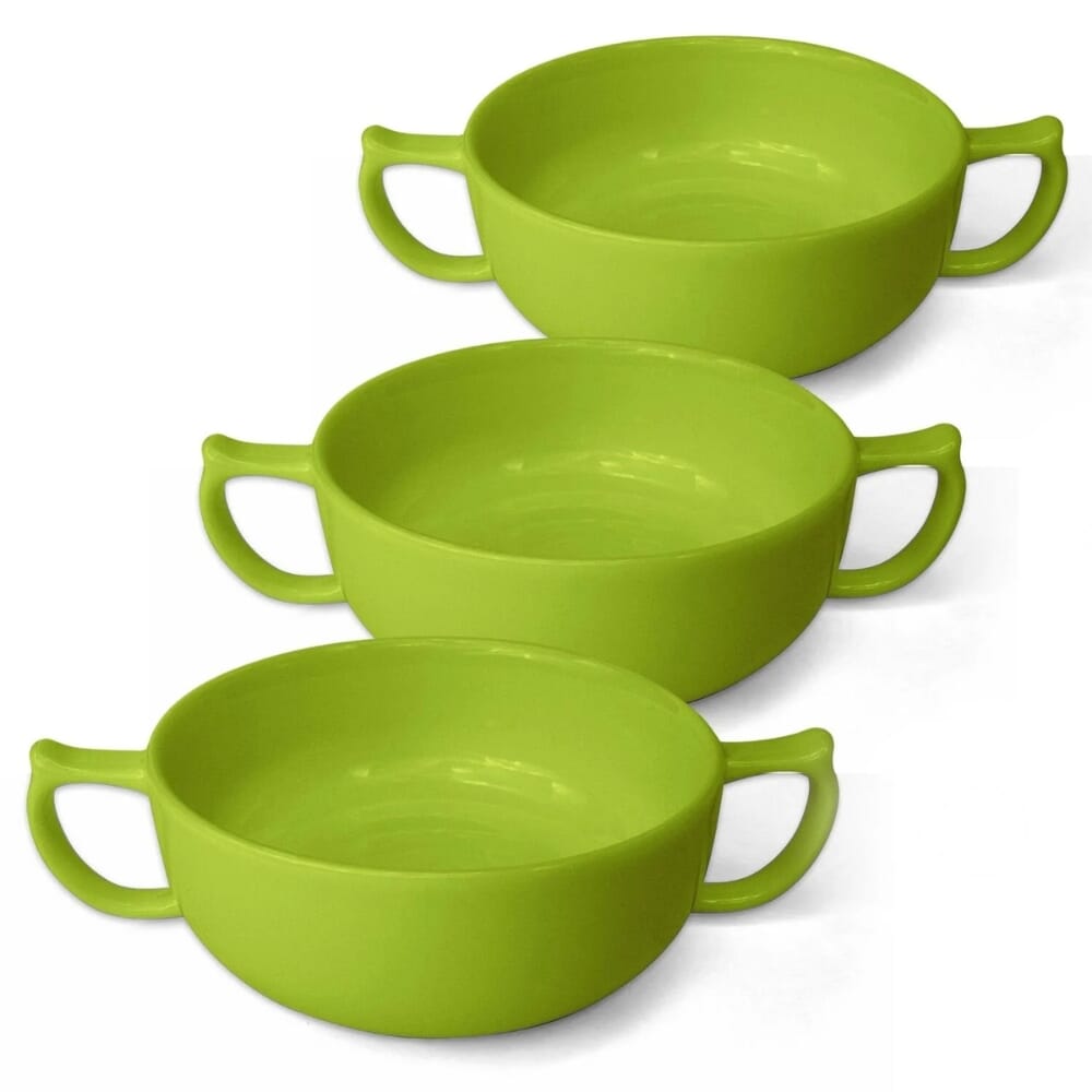 View Wade Dignity Two Handled Bowl Green Pack of 3 information