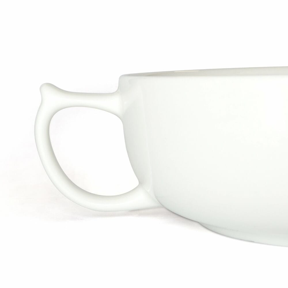 wade dignity two handled bowl white handle