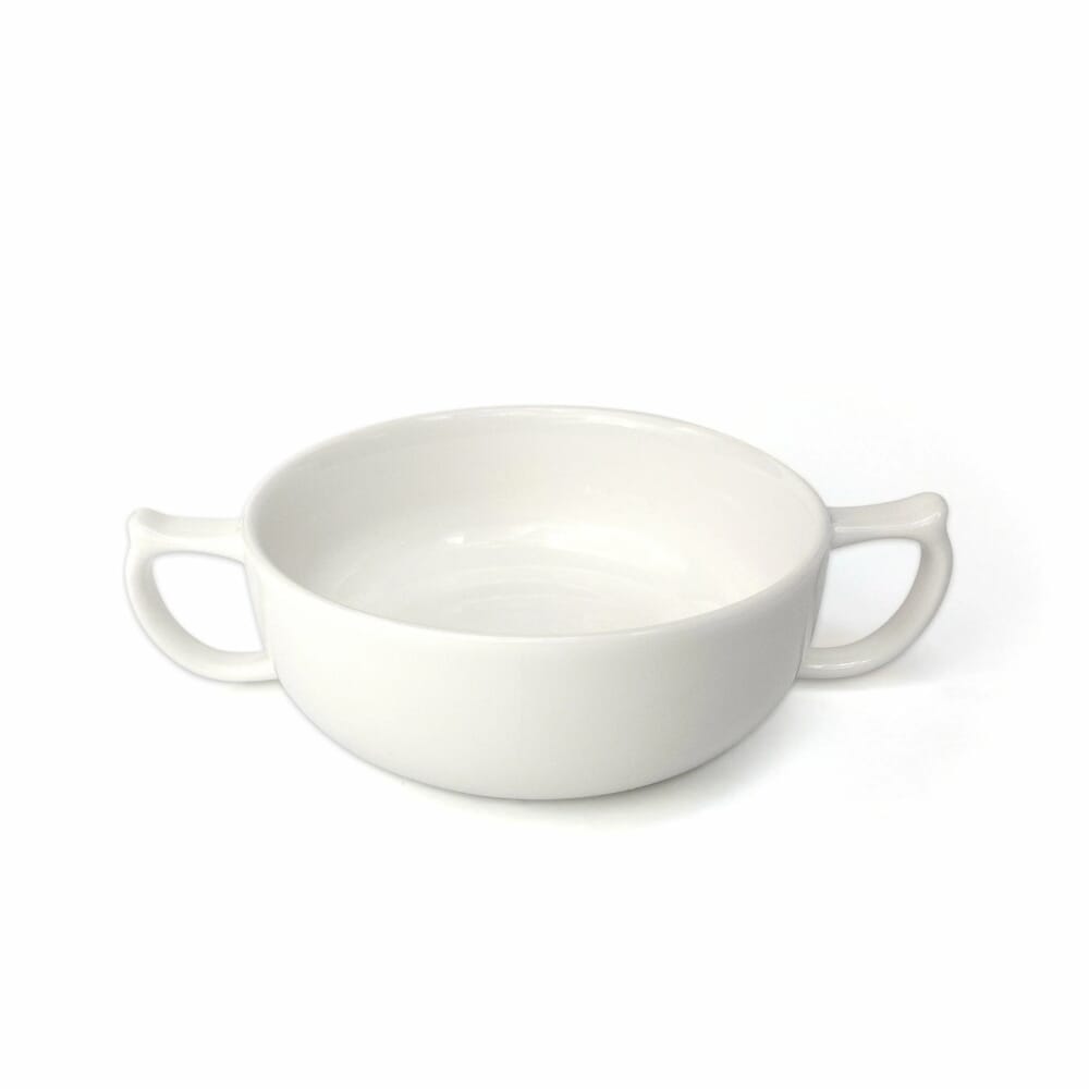 wade dignity two handled bowl white