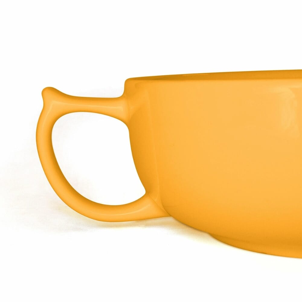 wade dignity two handled bowl yellow handle