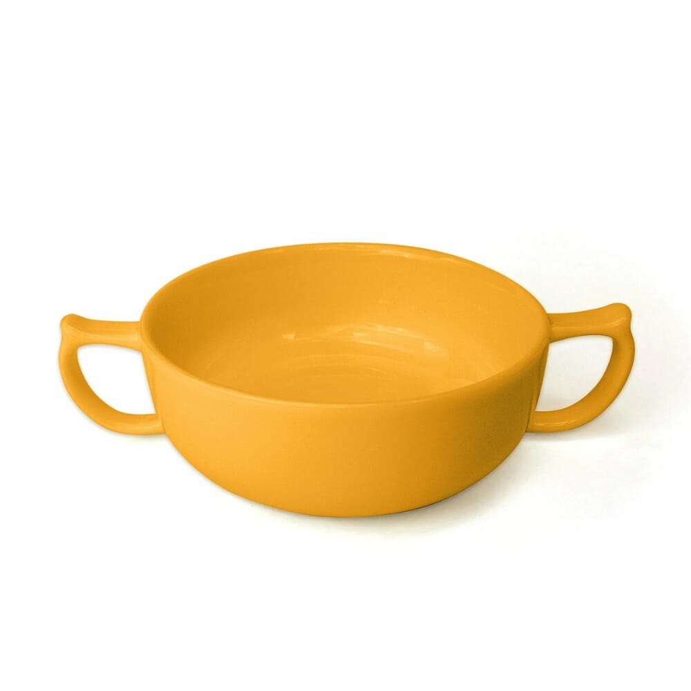 wade dignity two handled bowl yellow