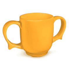 Wade Dignity Two Handled Ceramic Mug - Yellow