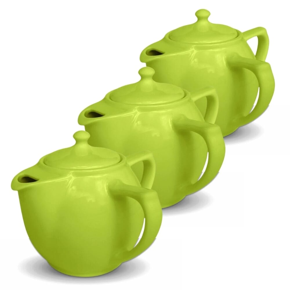 wade dignity two handled teapot green pack of 3