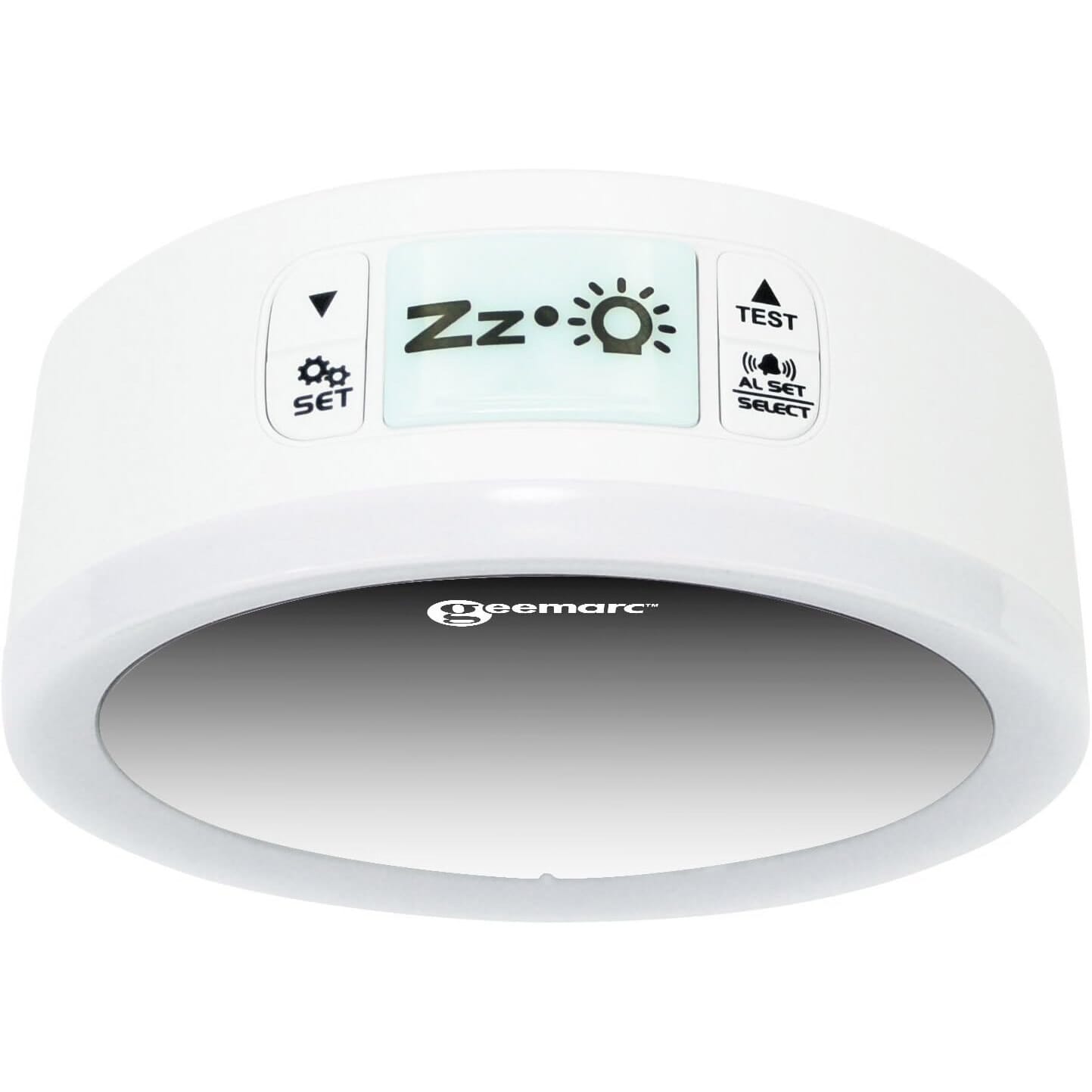 wake n shake star alarm clock from top