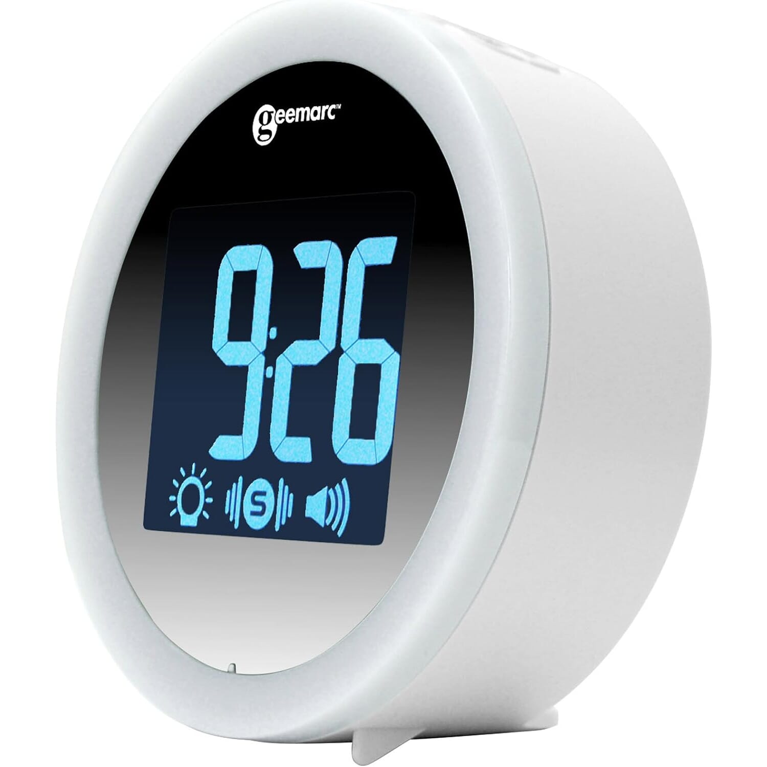 wake n shake star alarm clock large display