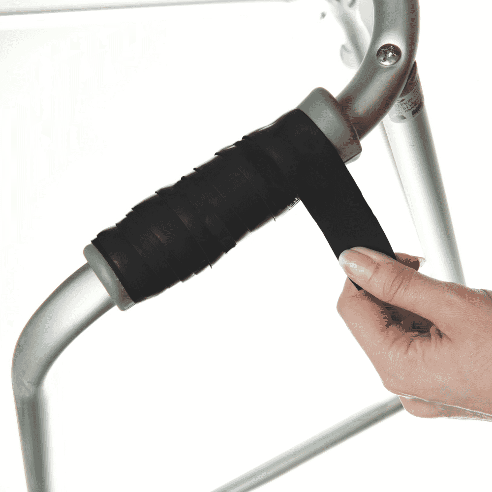 walking frame grip tape black in use