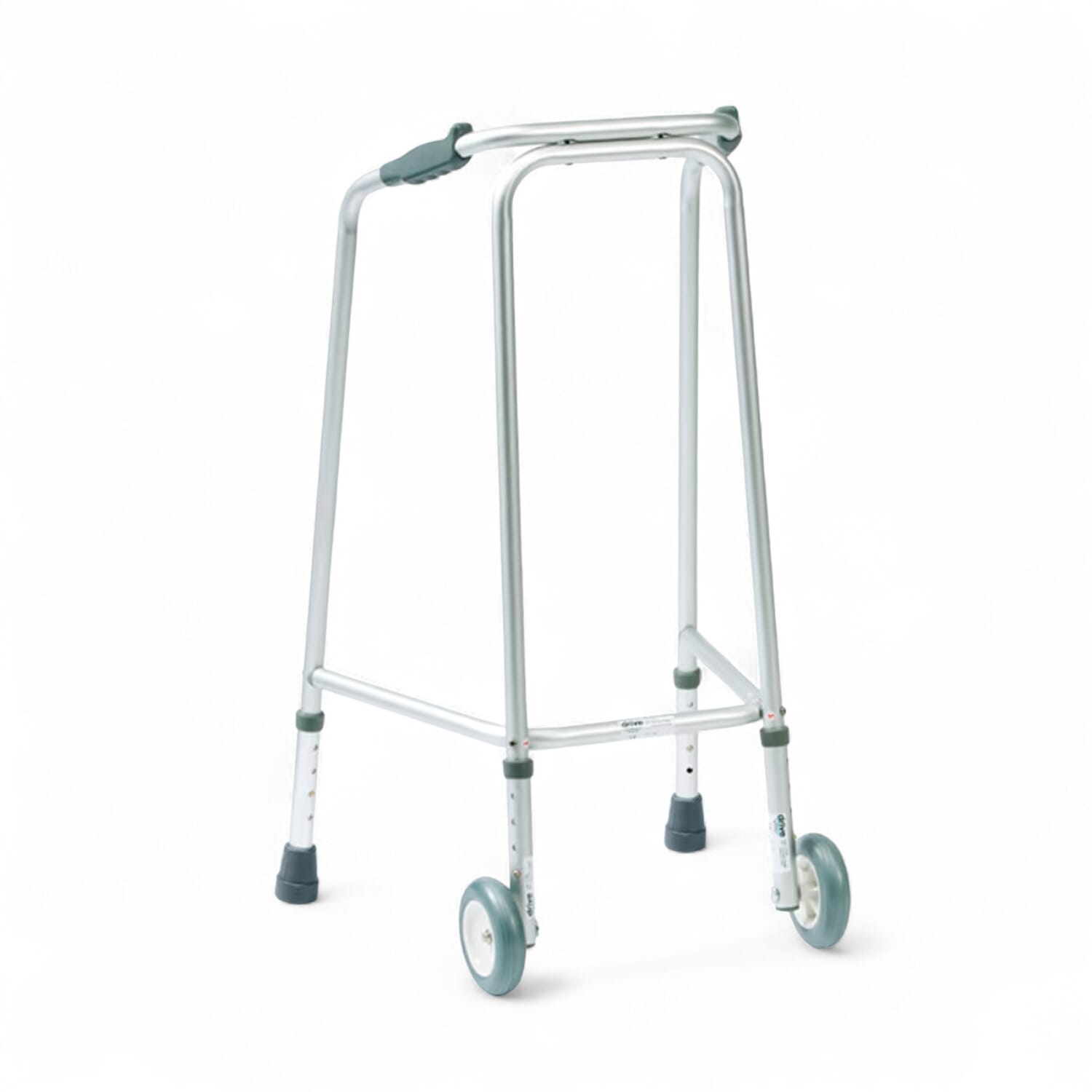 Folding walking frame with wheels active mobility systems