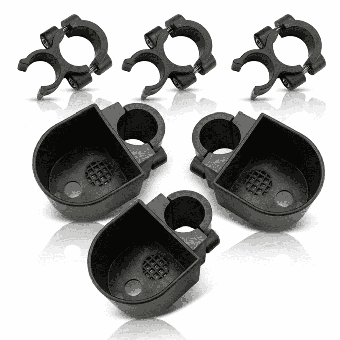 walking stick holder for rollators pack of 3