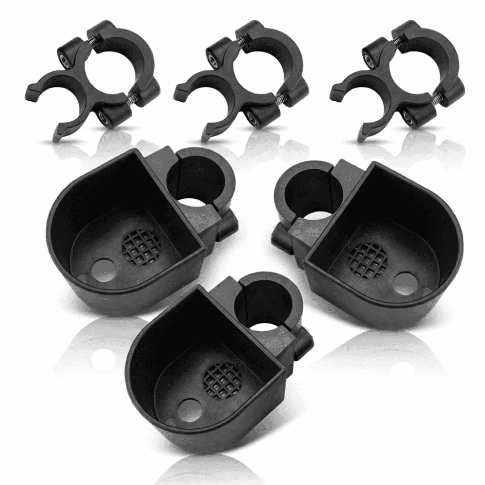 walking stick holder for rollators pack of 3