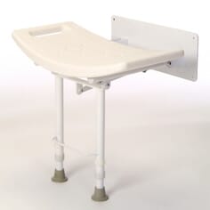 Wall Mounted Shower Seat - with legs