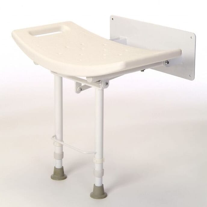 wall mounted shower seat