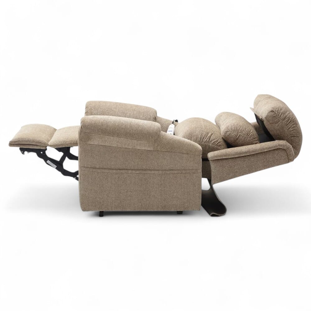 walmesley dual motor riser recliner chair flat side view
