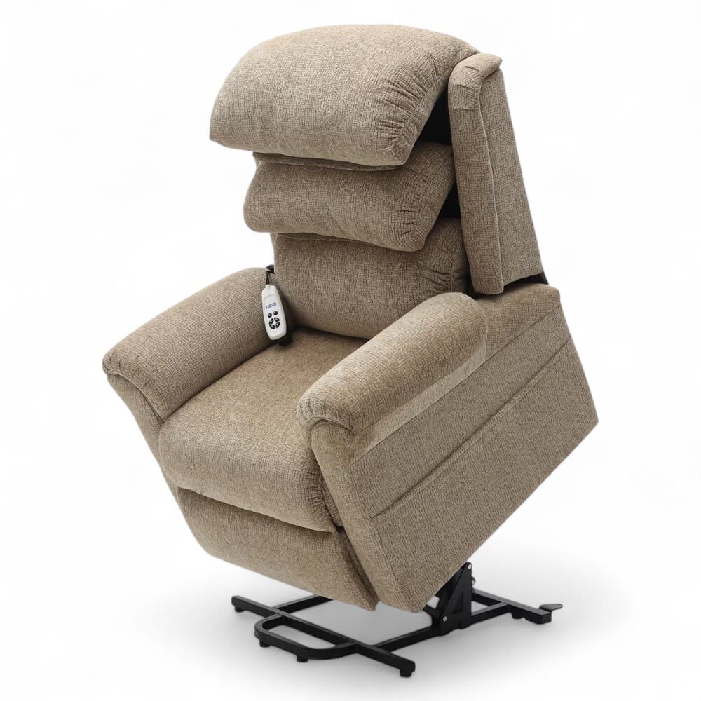 walmesley dual motor riser recliner chair oatmeal rising