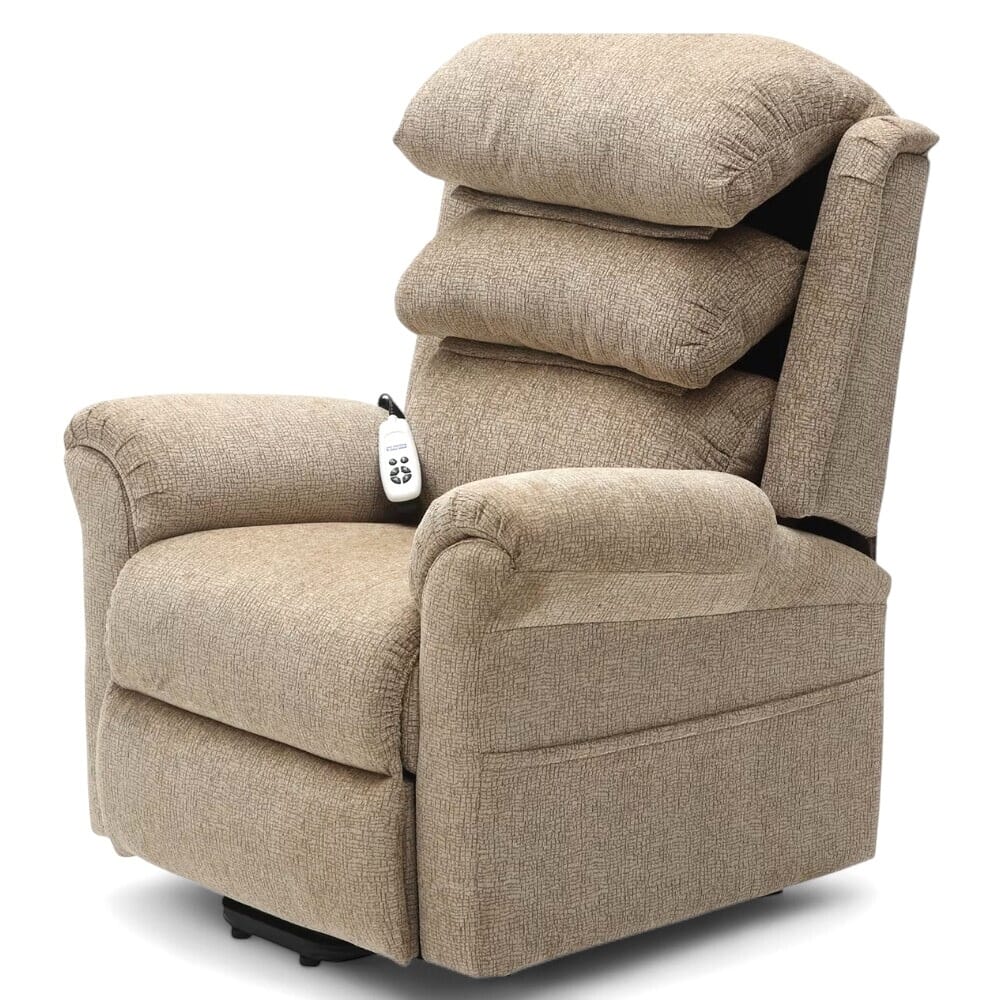 View Walmesley Dual Motor Riser Recliner Chair Oatmeal information