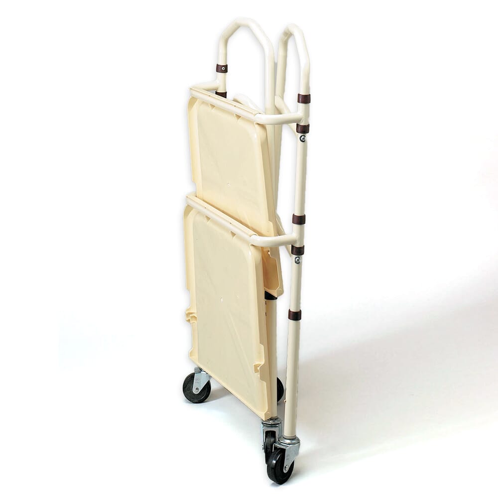 walsall folding kitchen trolley folded 1