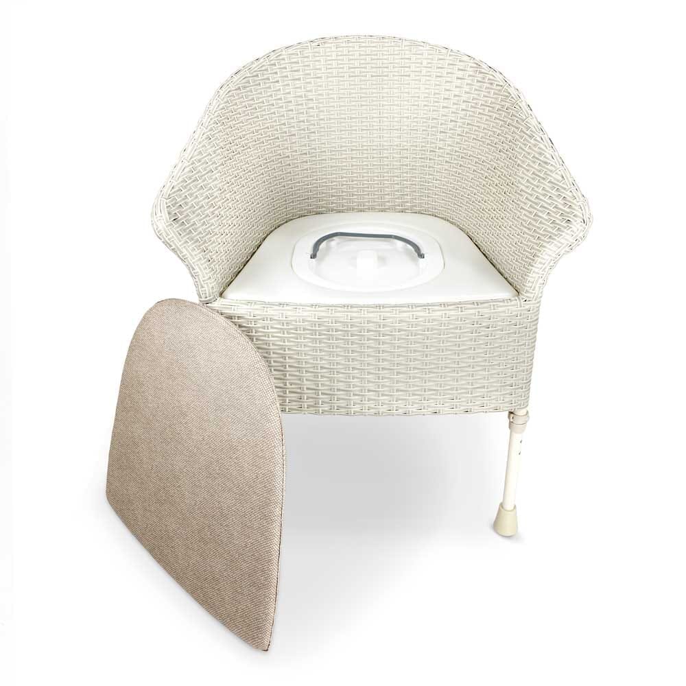 walton discreet adjustable commode detail