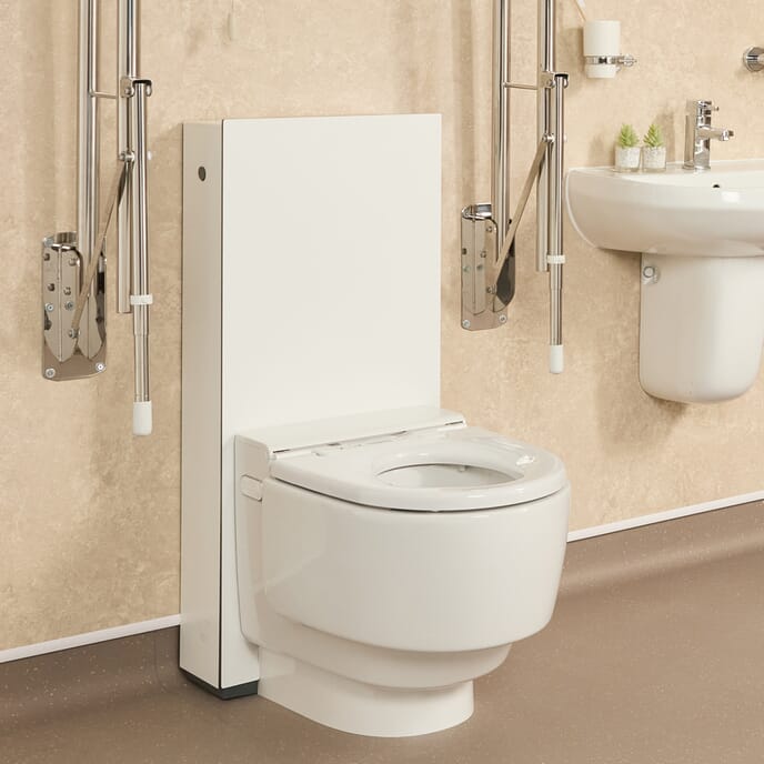 wash dry toilet with installation