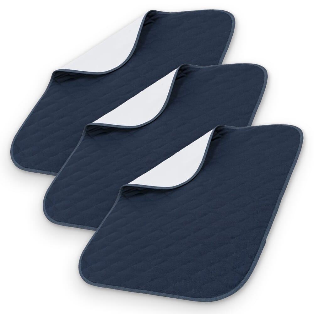 washable chair pads blue pack of 3