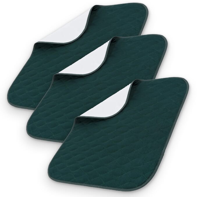 washable chair pads green pack of 3