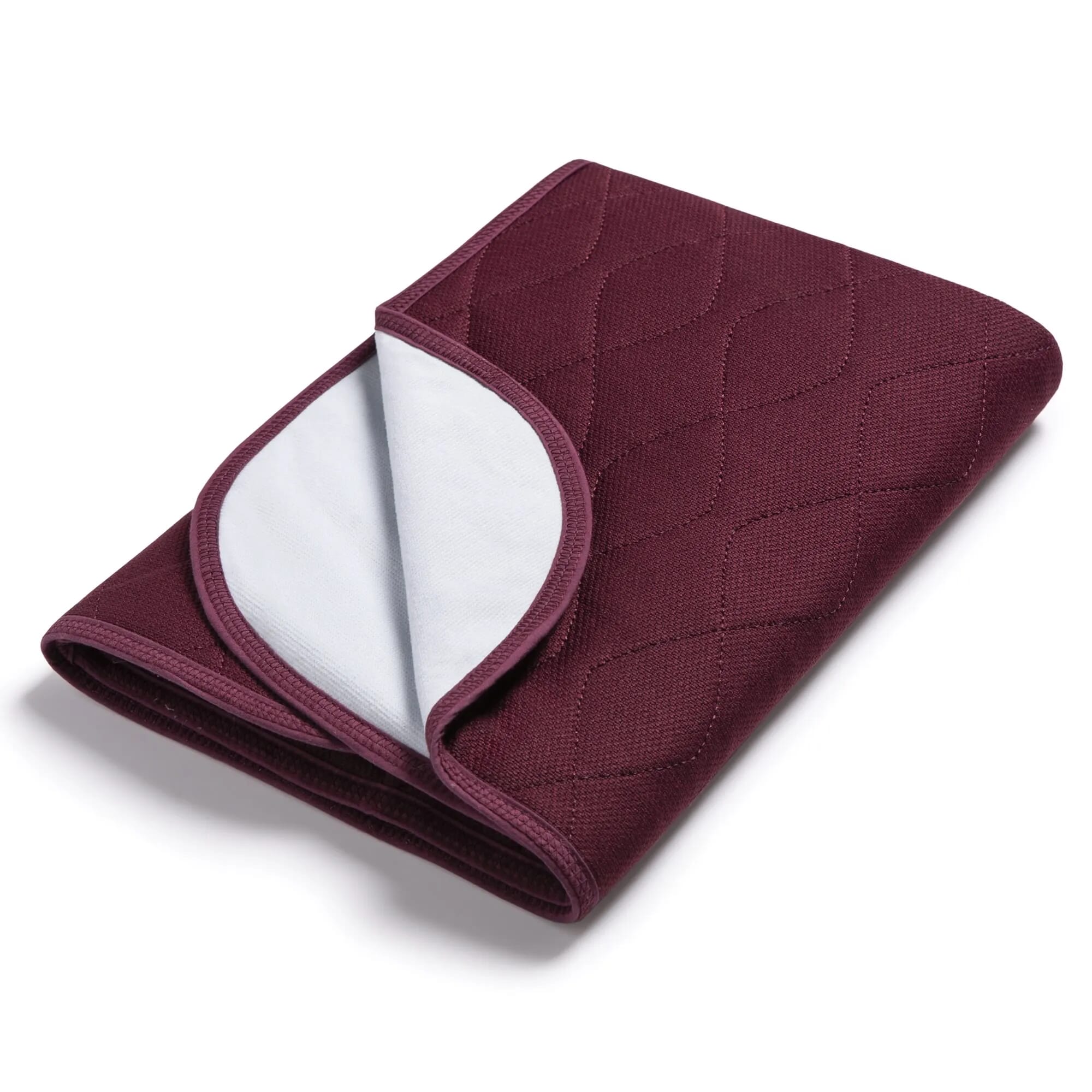 washable chair pads red folded