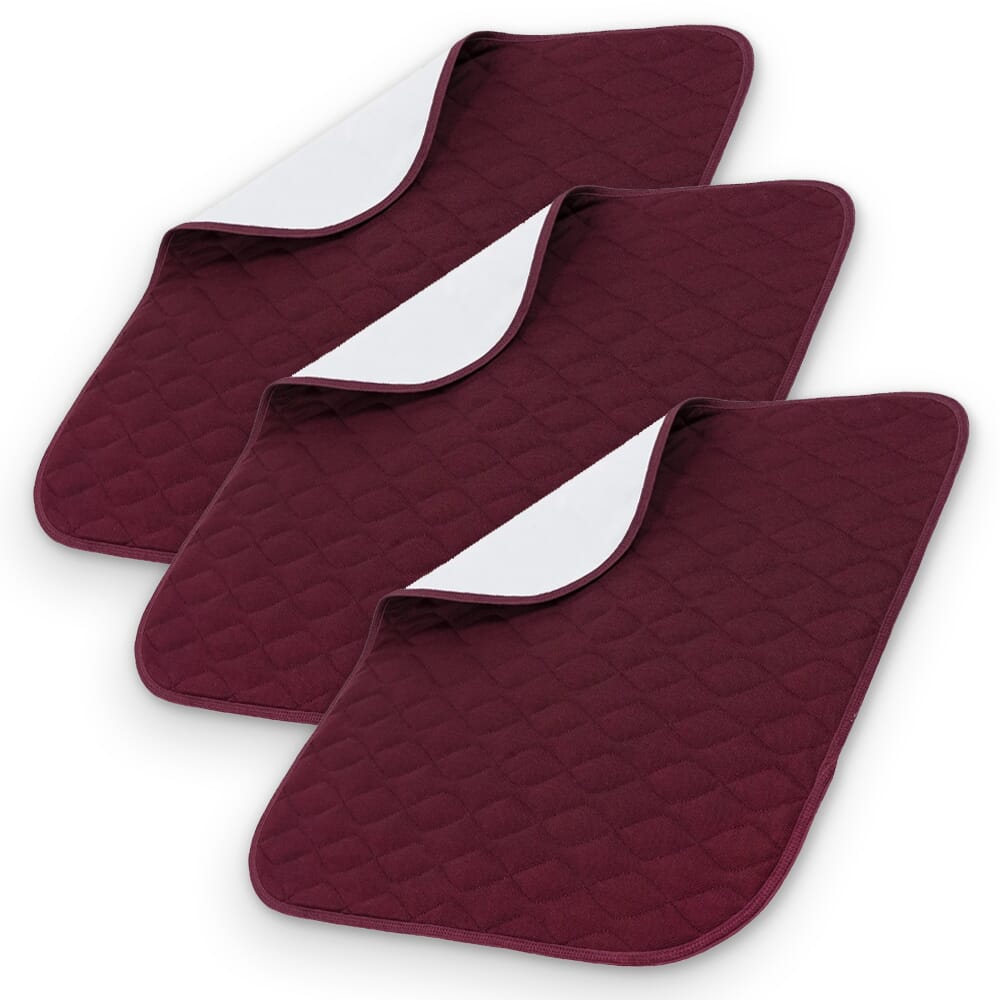 View Washable Chair Pads Red Pack of 3 information