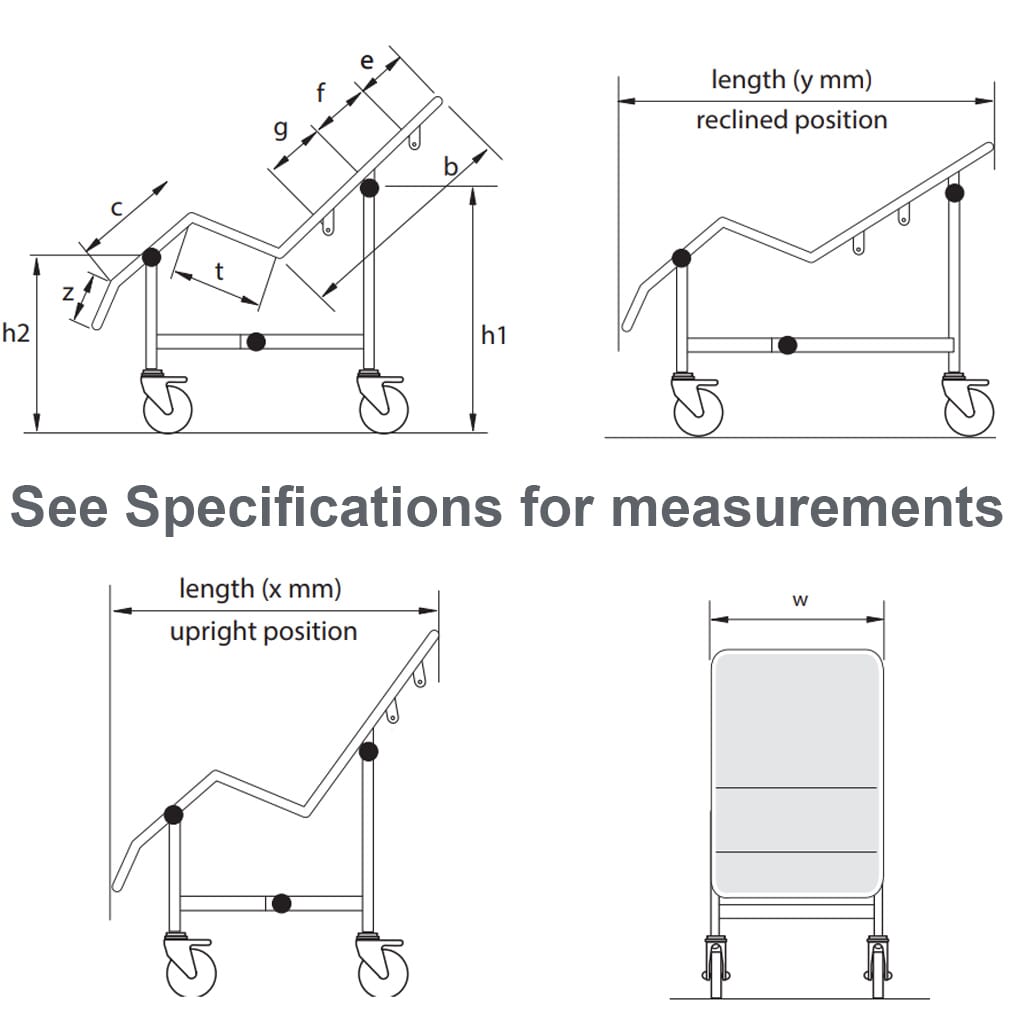 washington shower cradle specifications