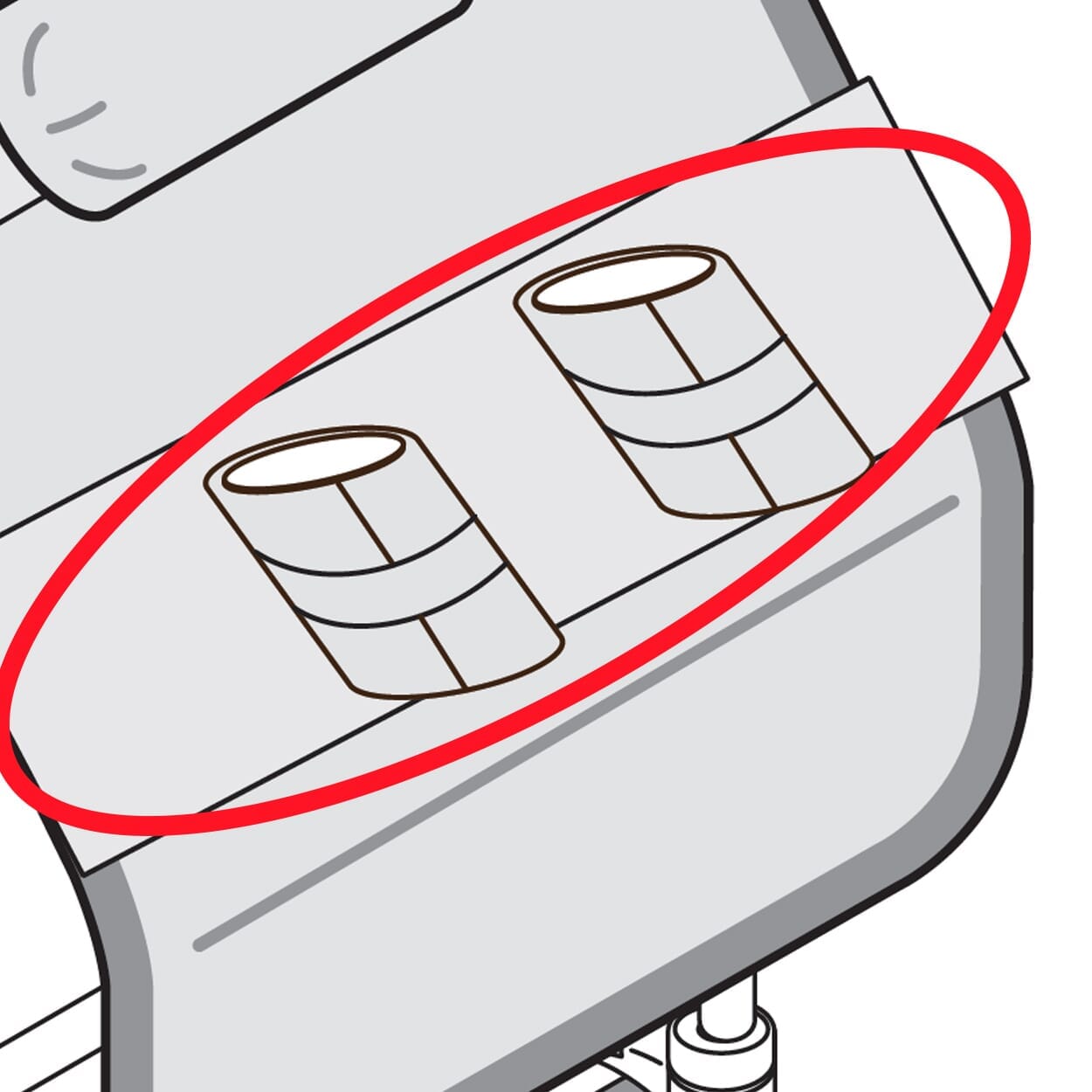 washington tilting shower cradle ankle huggers