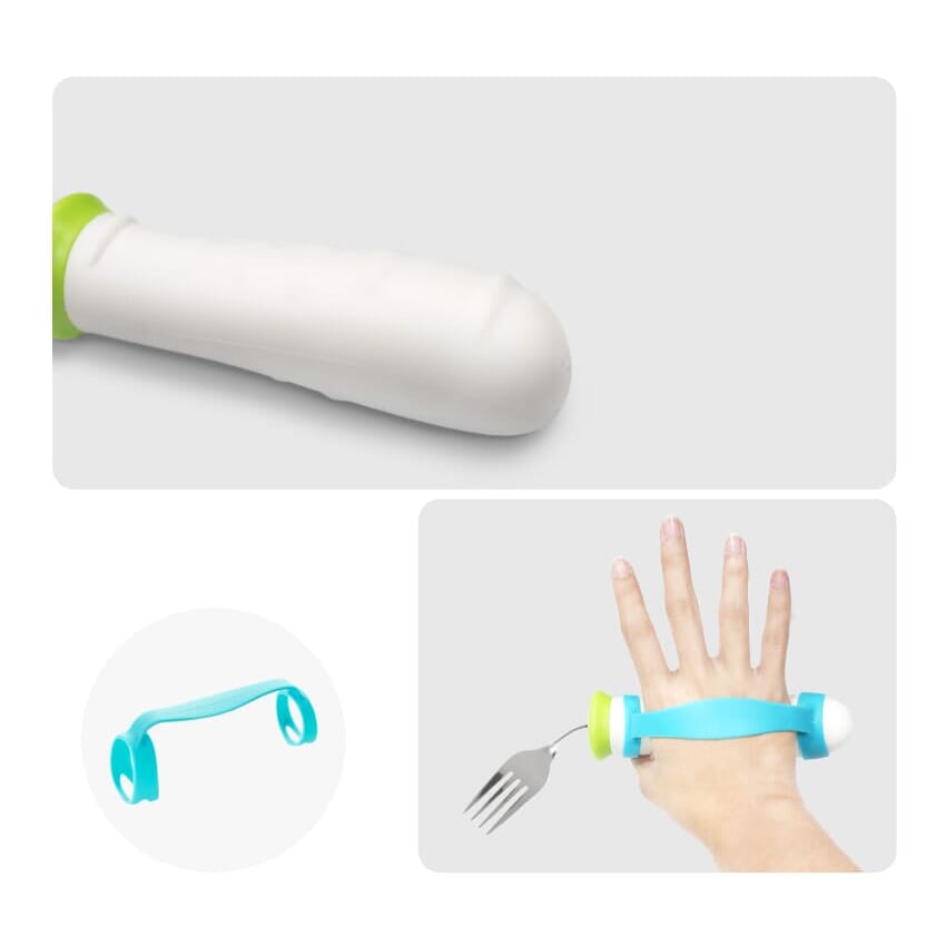 weighted bendable fork handle features