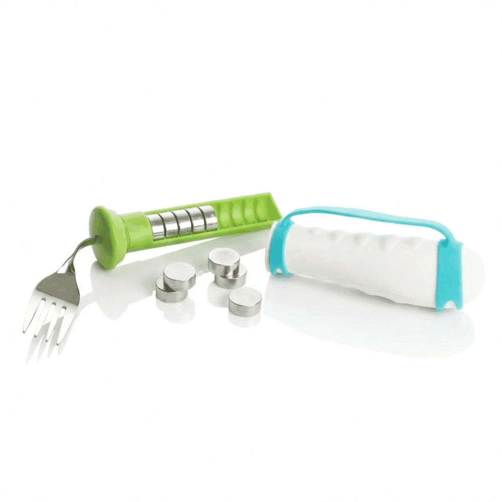 weighted bendable fork including weights inside