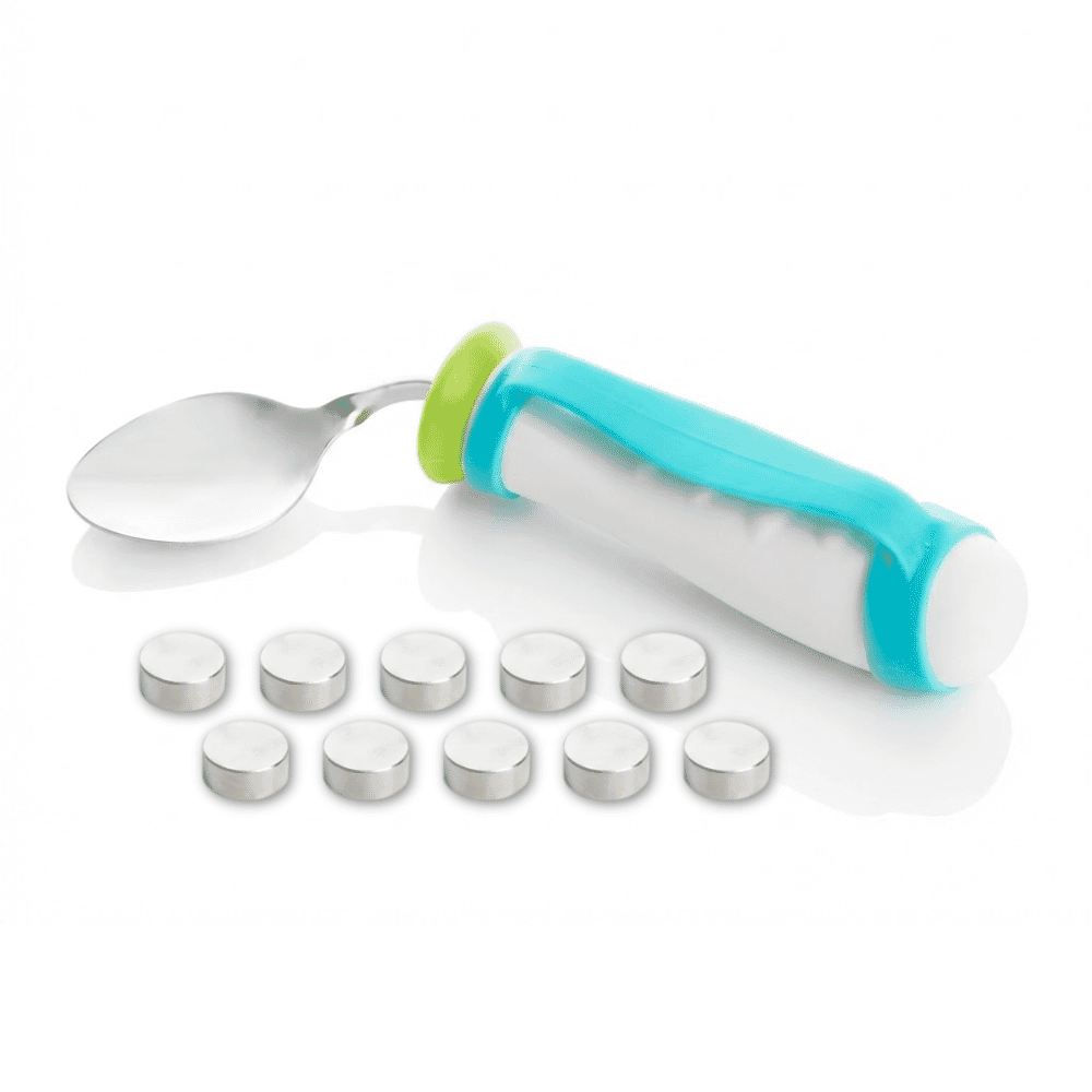 weighted bendable spoon including weights