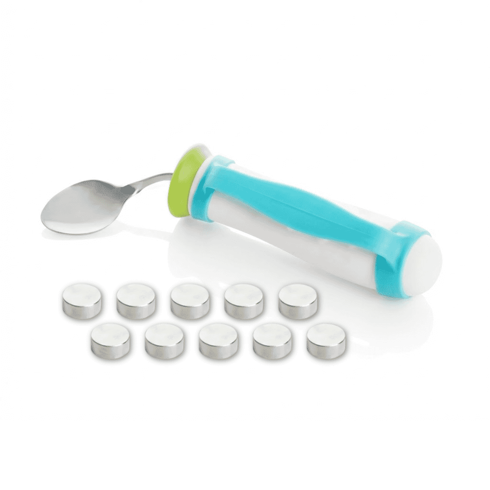 weighted bendable teaspoon including weights