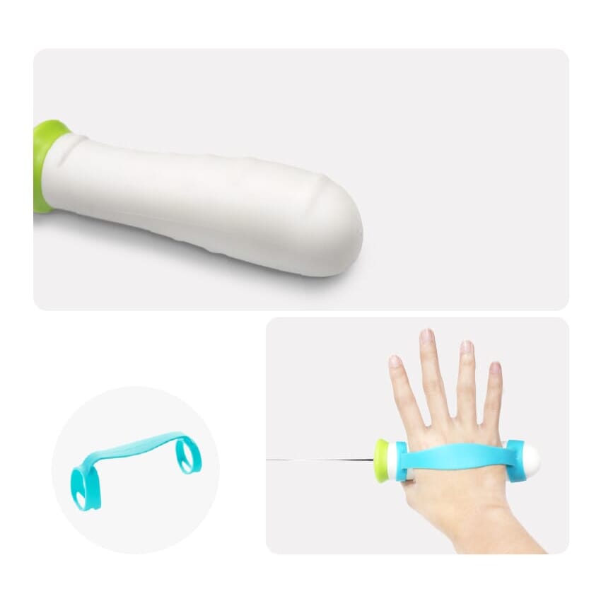 weighted rocker knife handle features