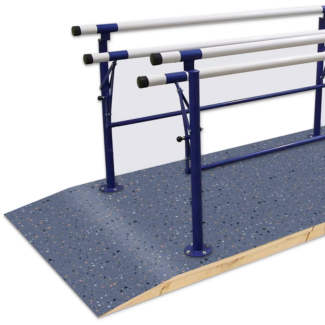 westminster double rail parallel bars with vinyl base 1