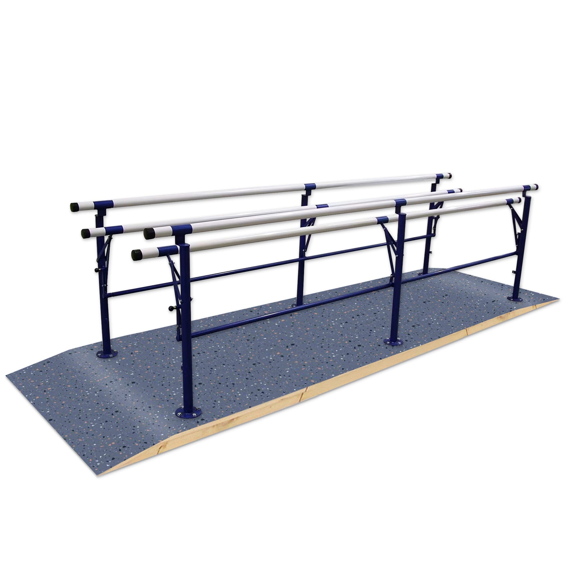 westminster double rail parallel bars with vinyl base full