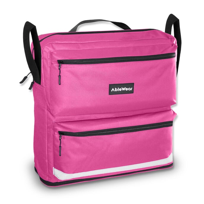 wheelchair bag black pink