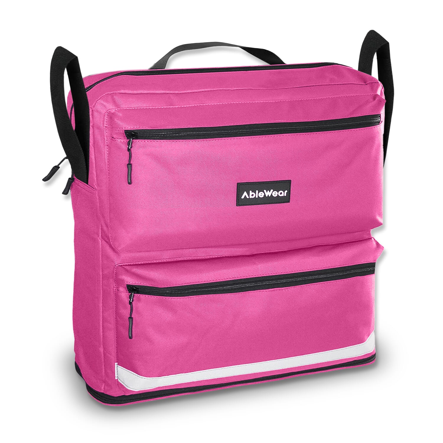 wheelchair bag black pink
