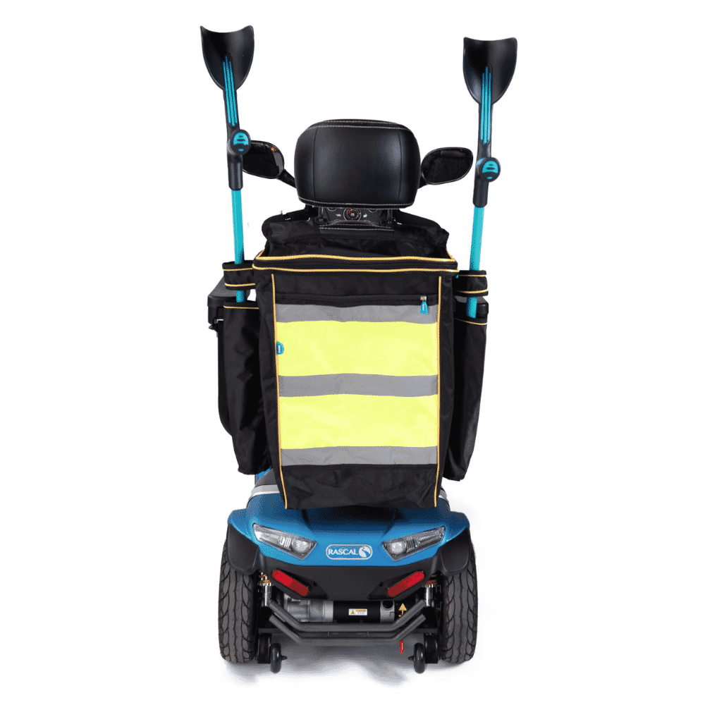 Wheelchair Bag with Crutch Holders