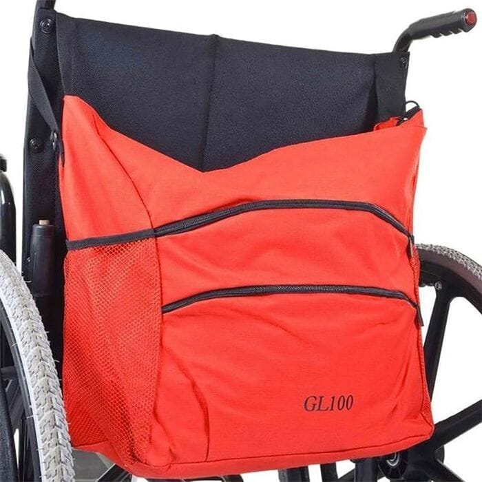 wheelchair carry bag red