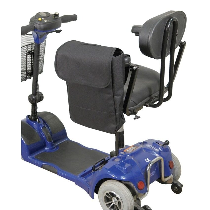 wheelchair pannier bag on scooter