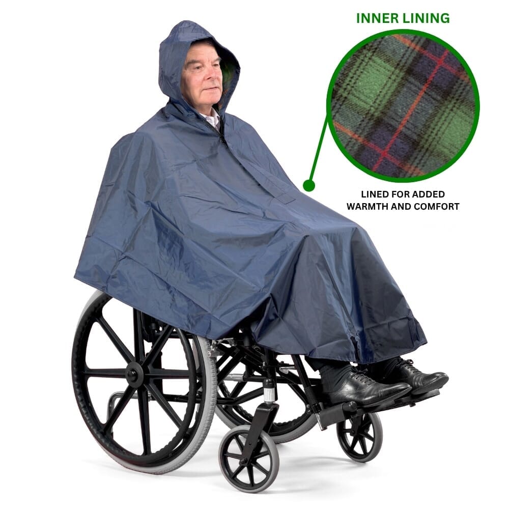 wheelchair poncho lined info