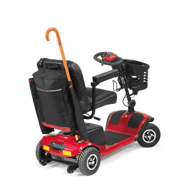 wheelchair scooter mobility crutch bag black burgundy mobility scooter