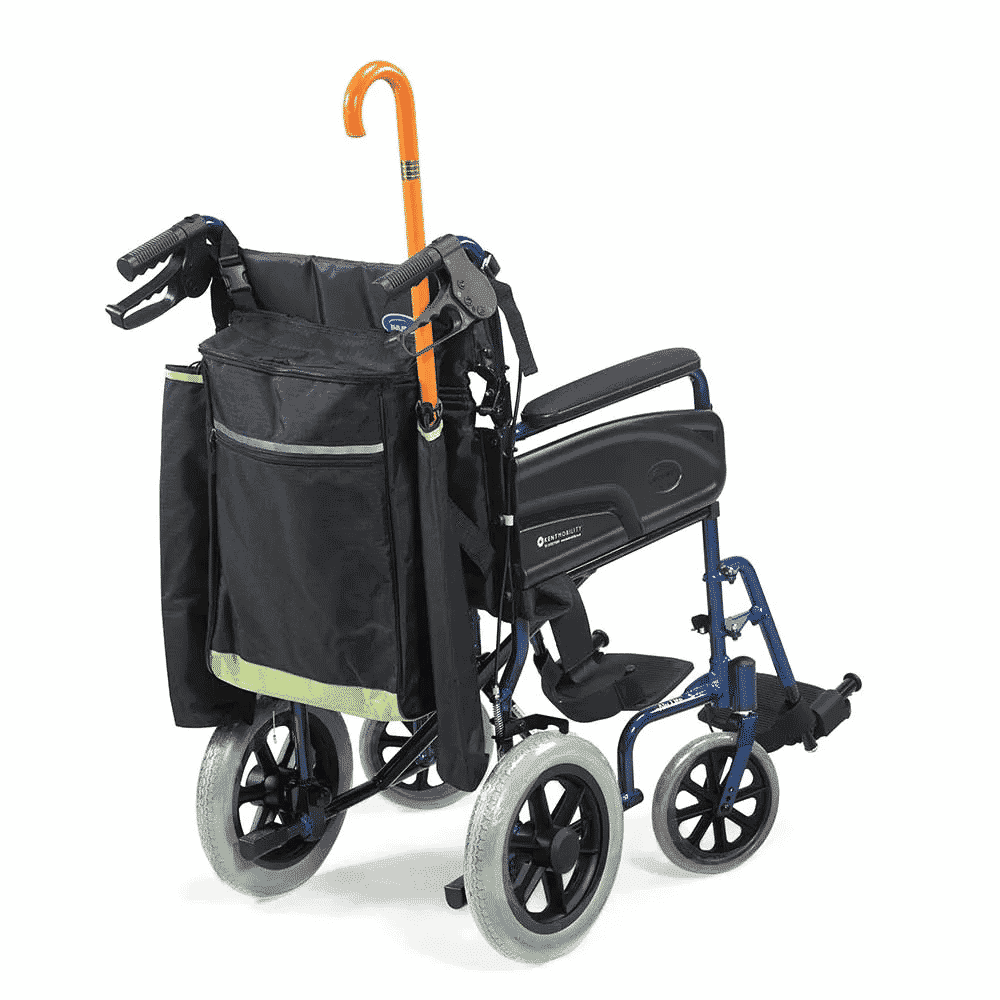 wheelchair scooter mobility crutch bag black green wheelchair