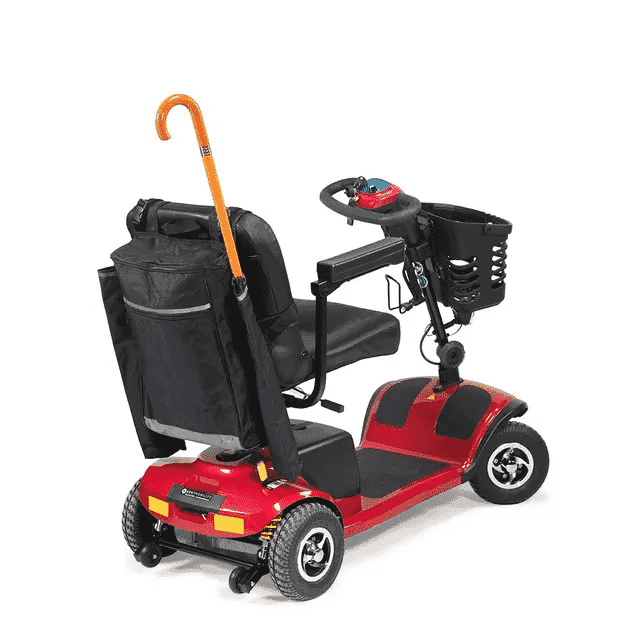 wheelchair scooter mobility crutch bag black grey mobility scooter