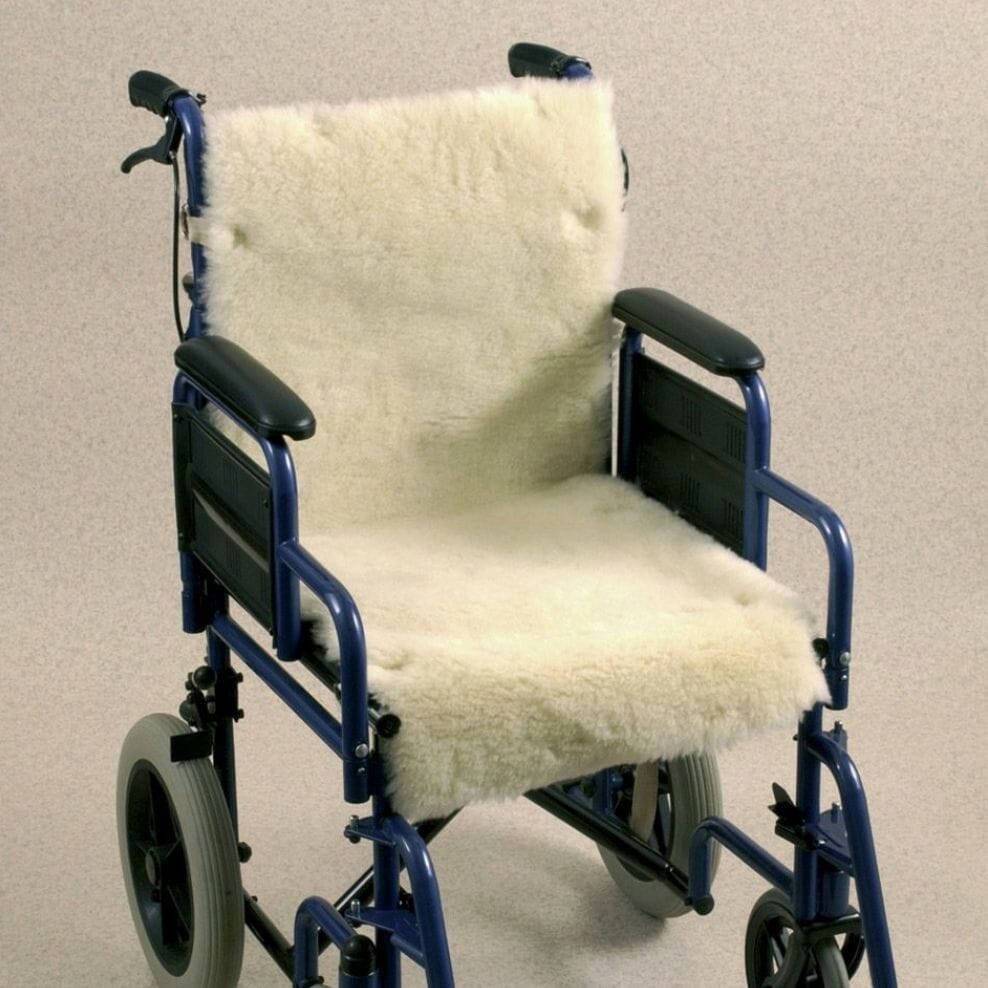 Wheelchair Seat and Back Fleece Cover
