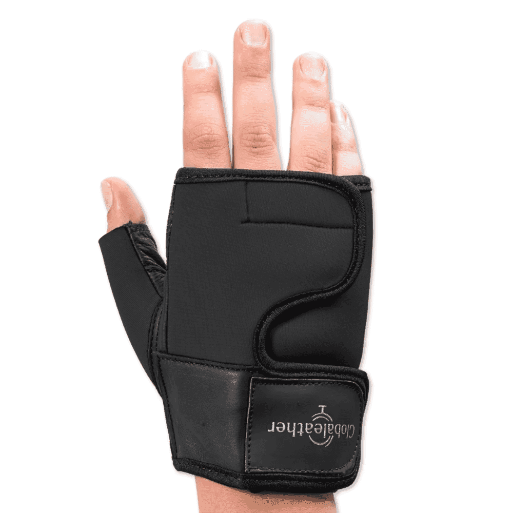 wheelchair wraps black on hand