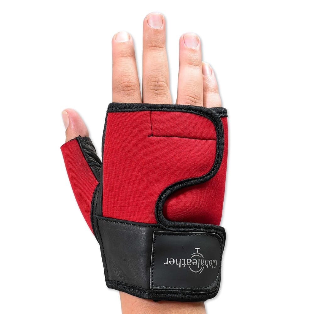 wheelchair wraps red back of hand